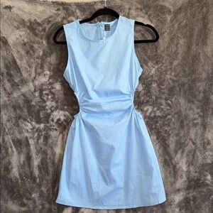 SHEIN Light Blue Mini Dress